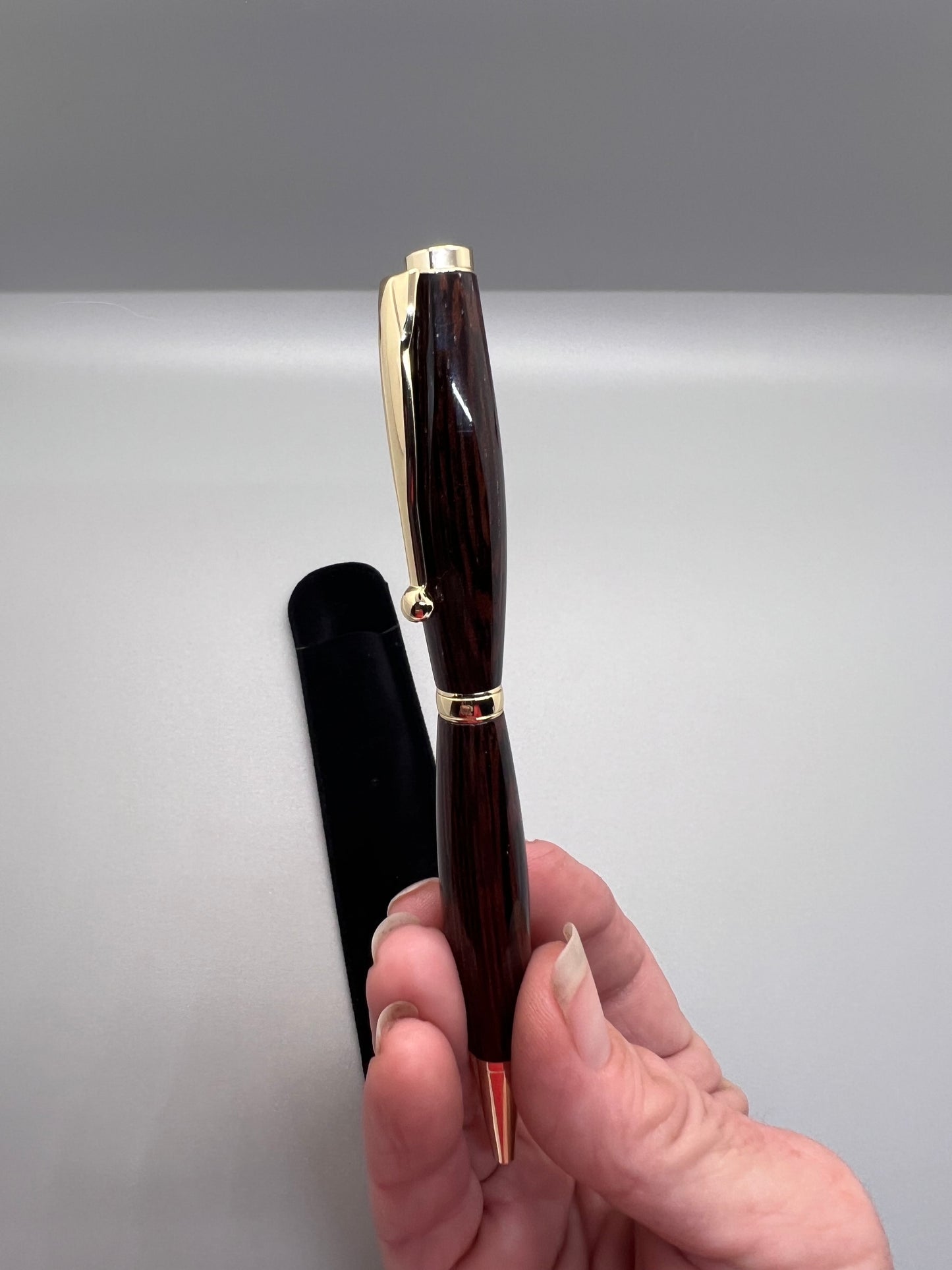 Wenge Funline Pen with Gold accents