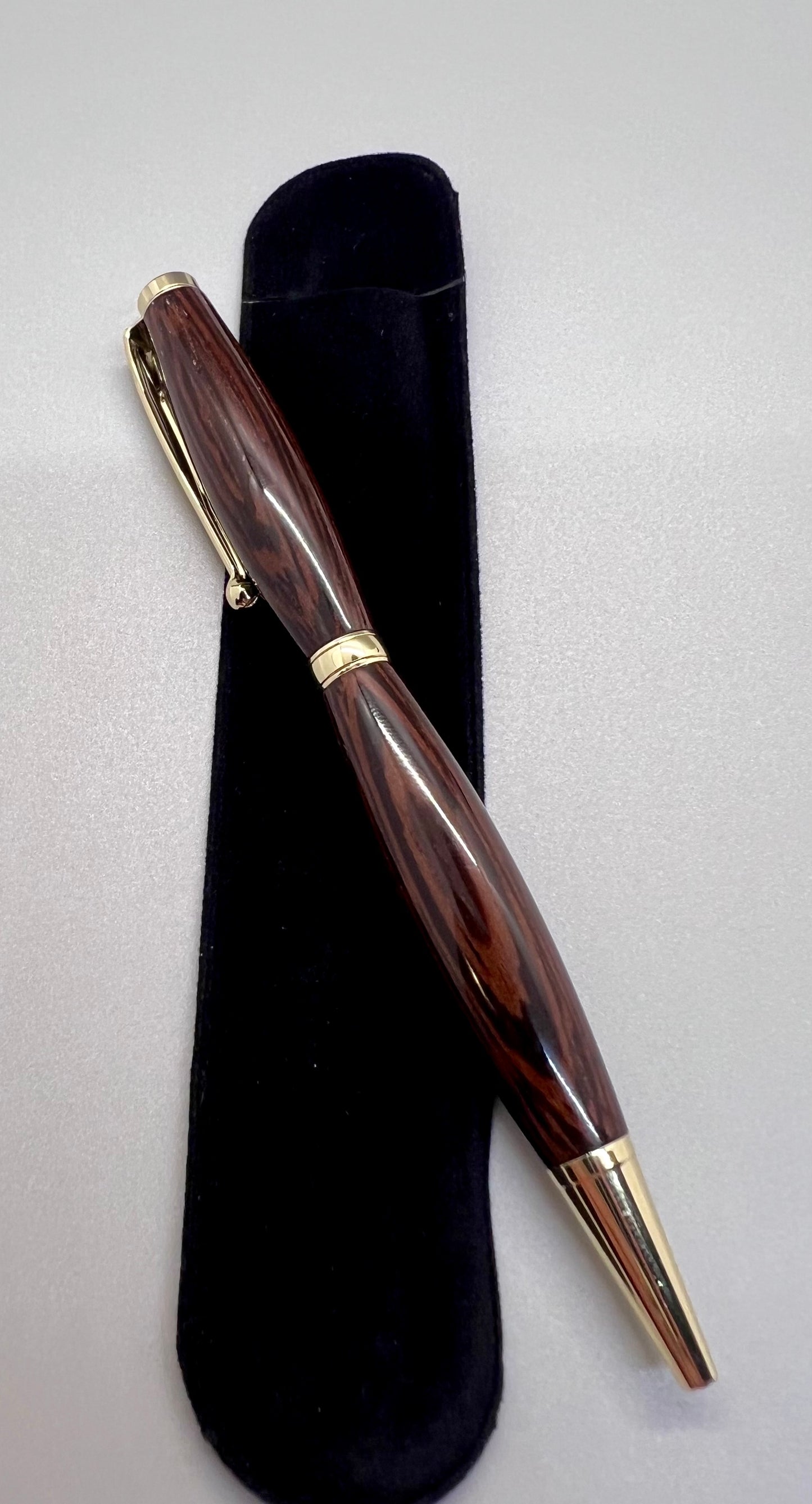 Wenge Funline Pen with Gold accents