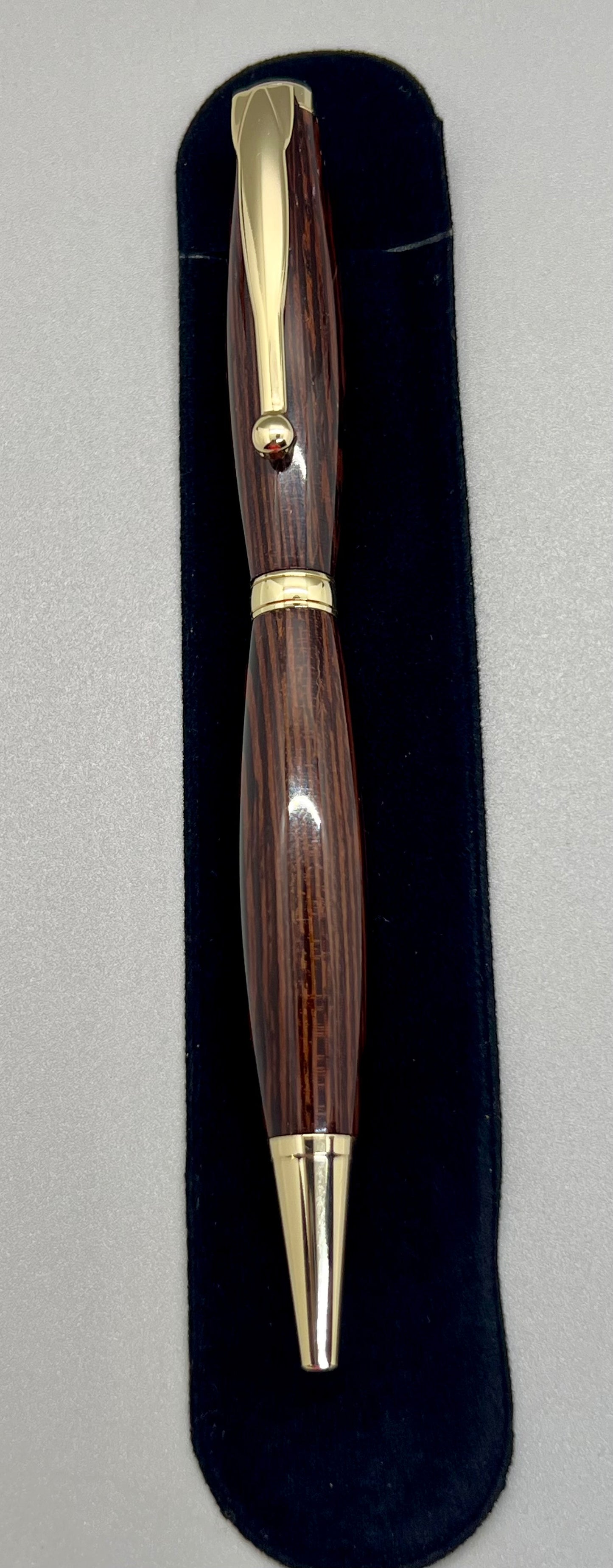 Wenge Funline Pen with Gold accents