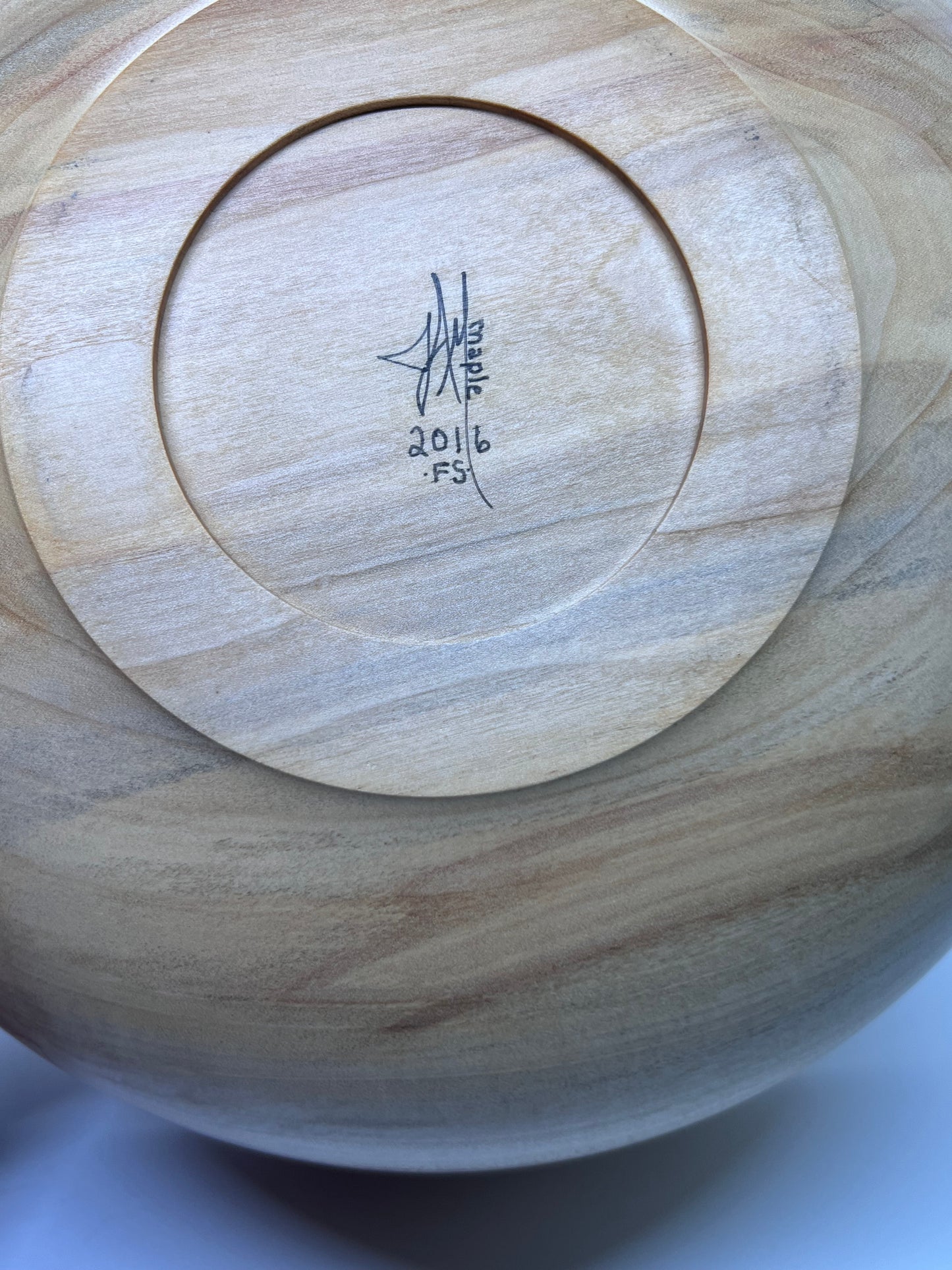 Hand Turned Beaded Maple Bowl Maple Accent Bowl Spalted Figured Maple Decor Handmade Bowl Maple Center Piece