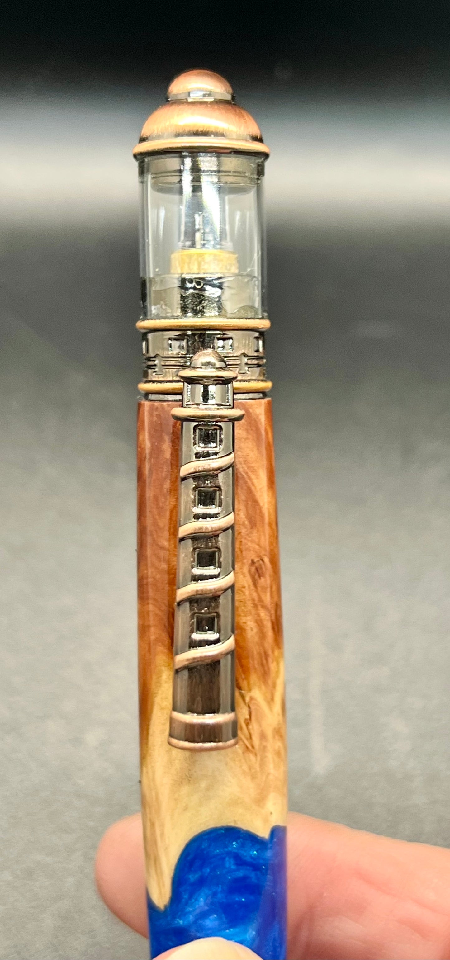 Lighthouse twist pen Burl and Resin