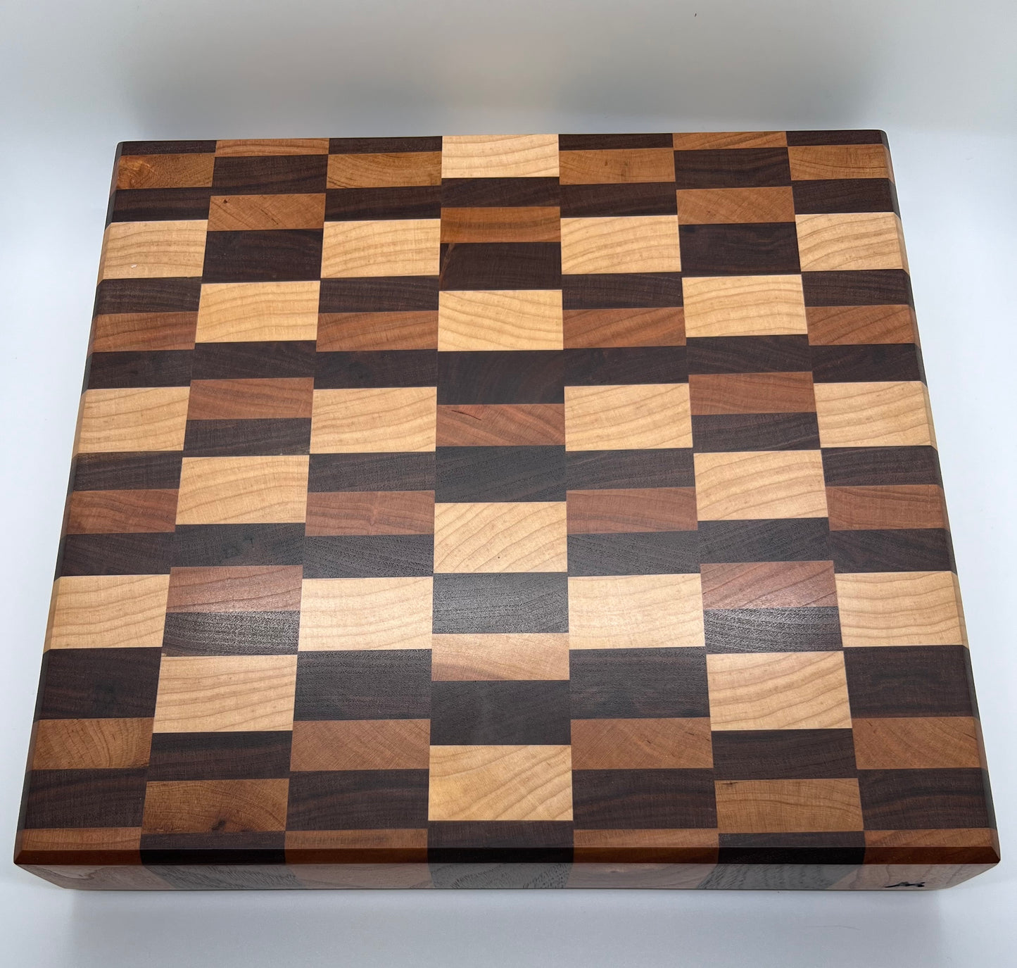 End Grain Cutting Board Walnut Maple Cherry Butcher Block Wood Cutting Board