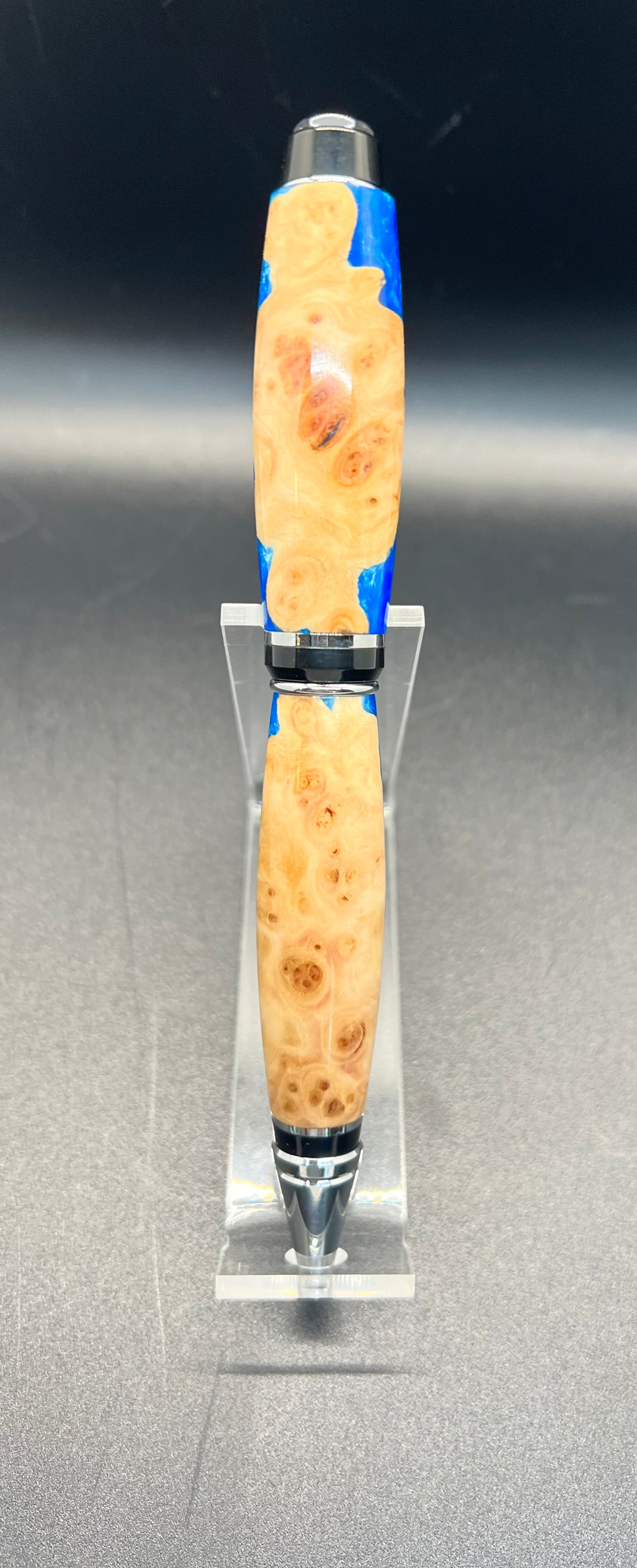 Ultra Cigar Twist Pen encased with Blue resin