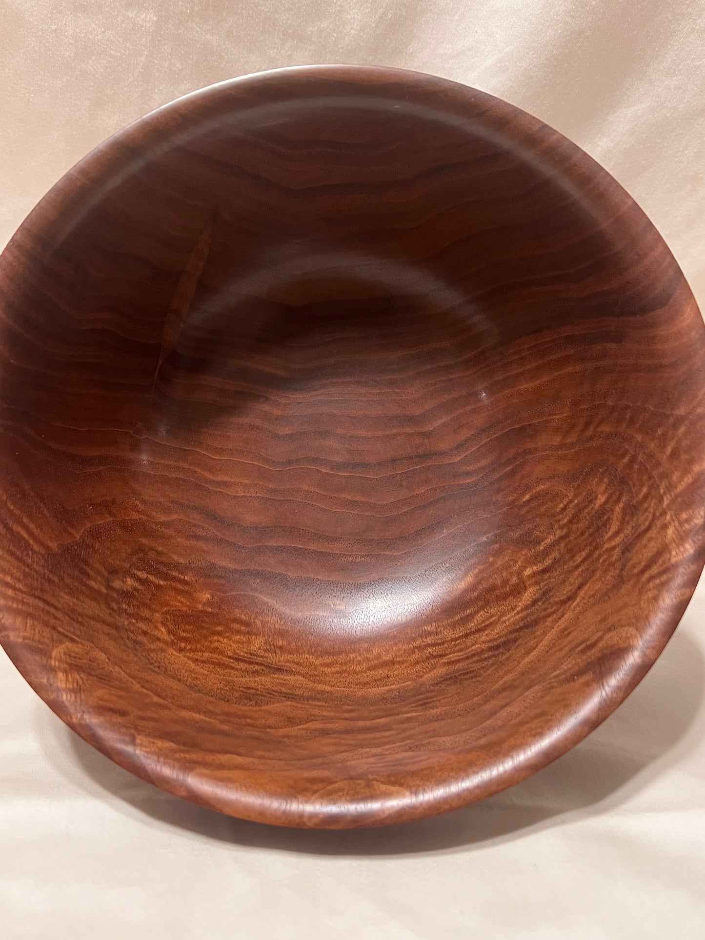 Hand Turned Walnut Dish Curly Walnut Decor Figured Walnut Wood Accent Handmade