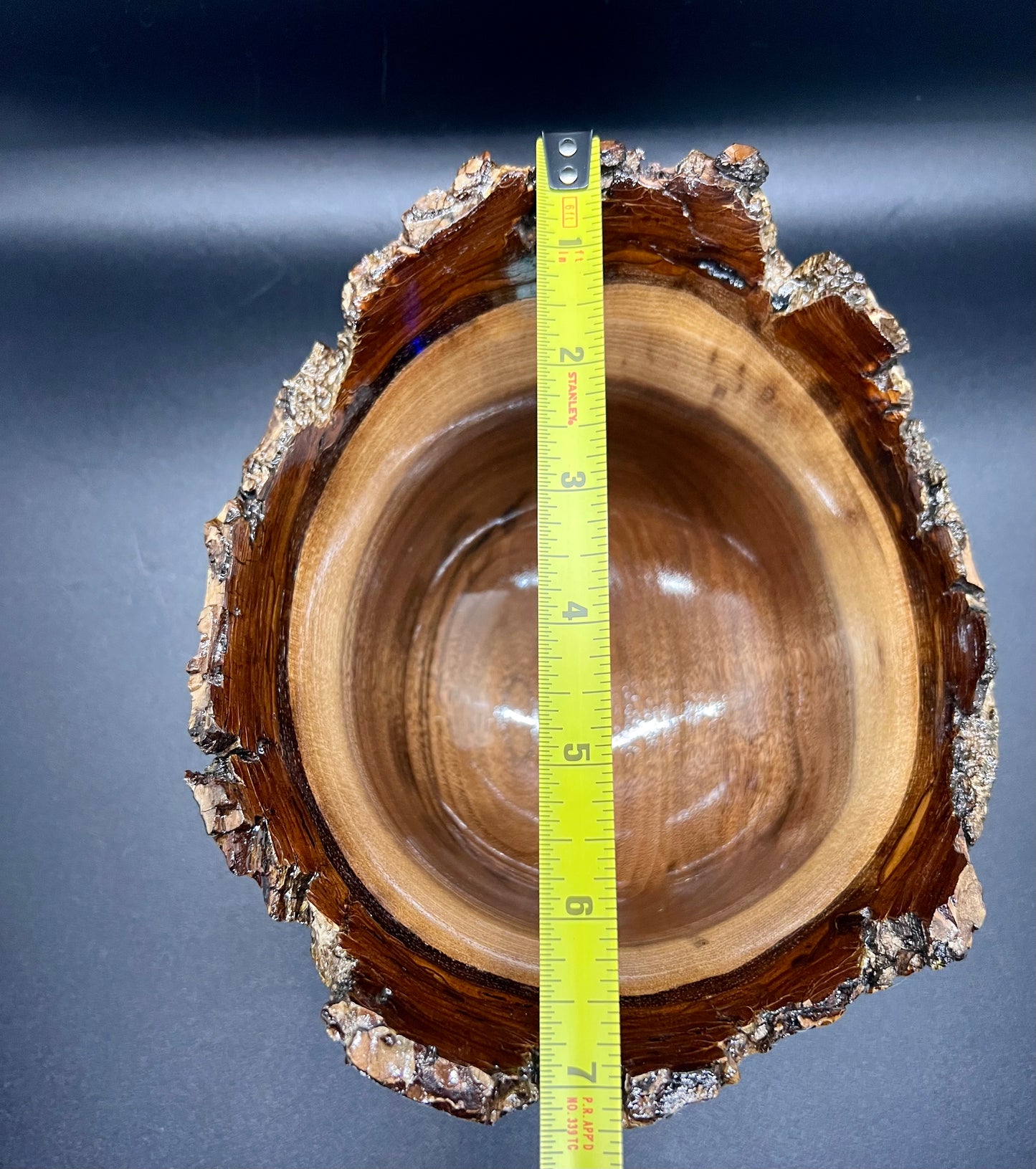 Hand turned Walnut live edge bowl