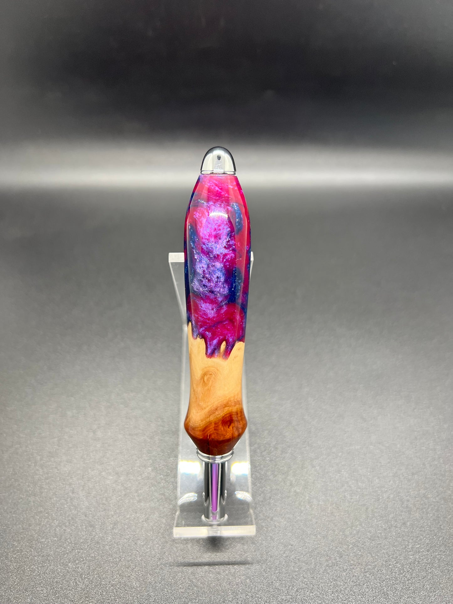 Seam ripper-Single-Mallee Burl-Magenta and Purple colored Resin