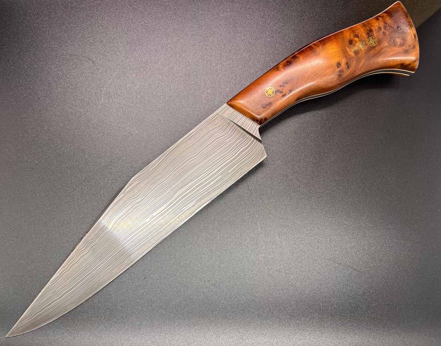 Hand Forged Damascus 1080 15N20 Knife