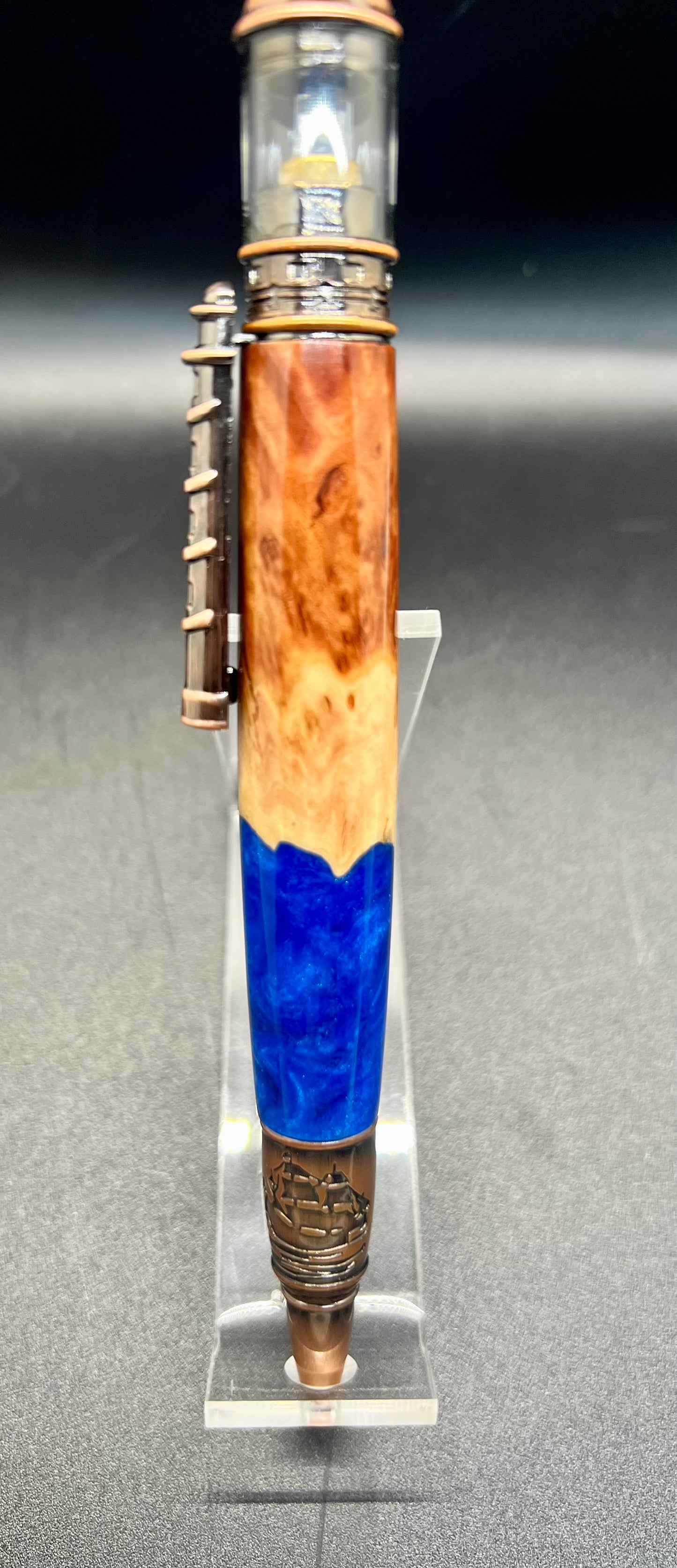 Lighthouse twist pen Burl and Resin