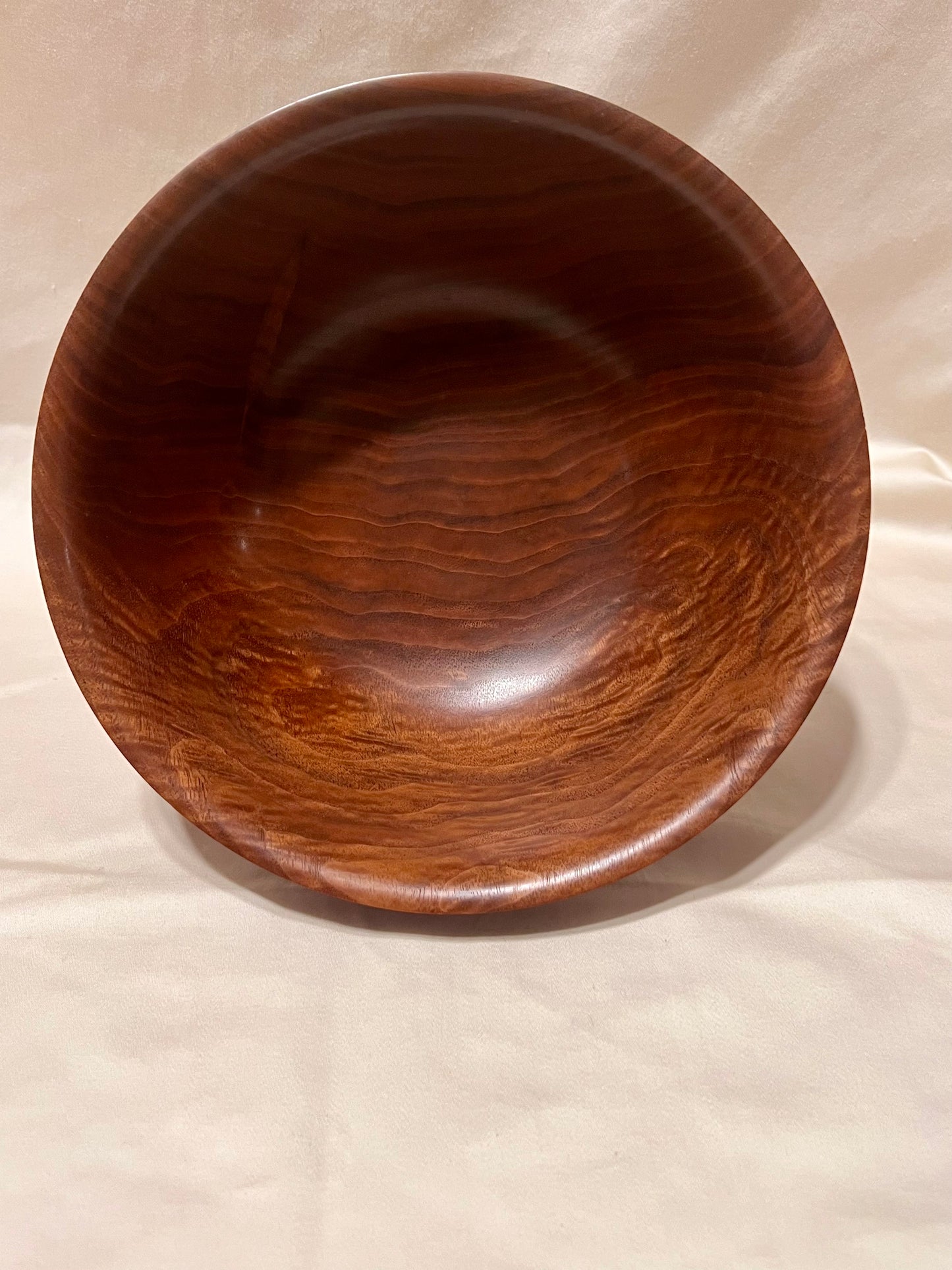 Hand Turned Walnut Dish Curly Walnut Decor Figured Walnut Wood Accent Handmade