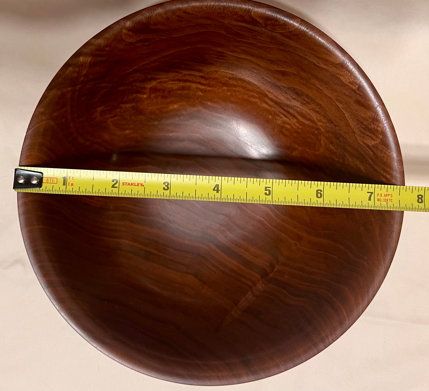 Hand Turned Walnut Dish Curly Walnut Decor Figured Walnut Wood Accent Handmade