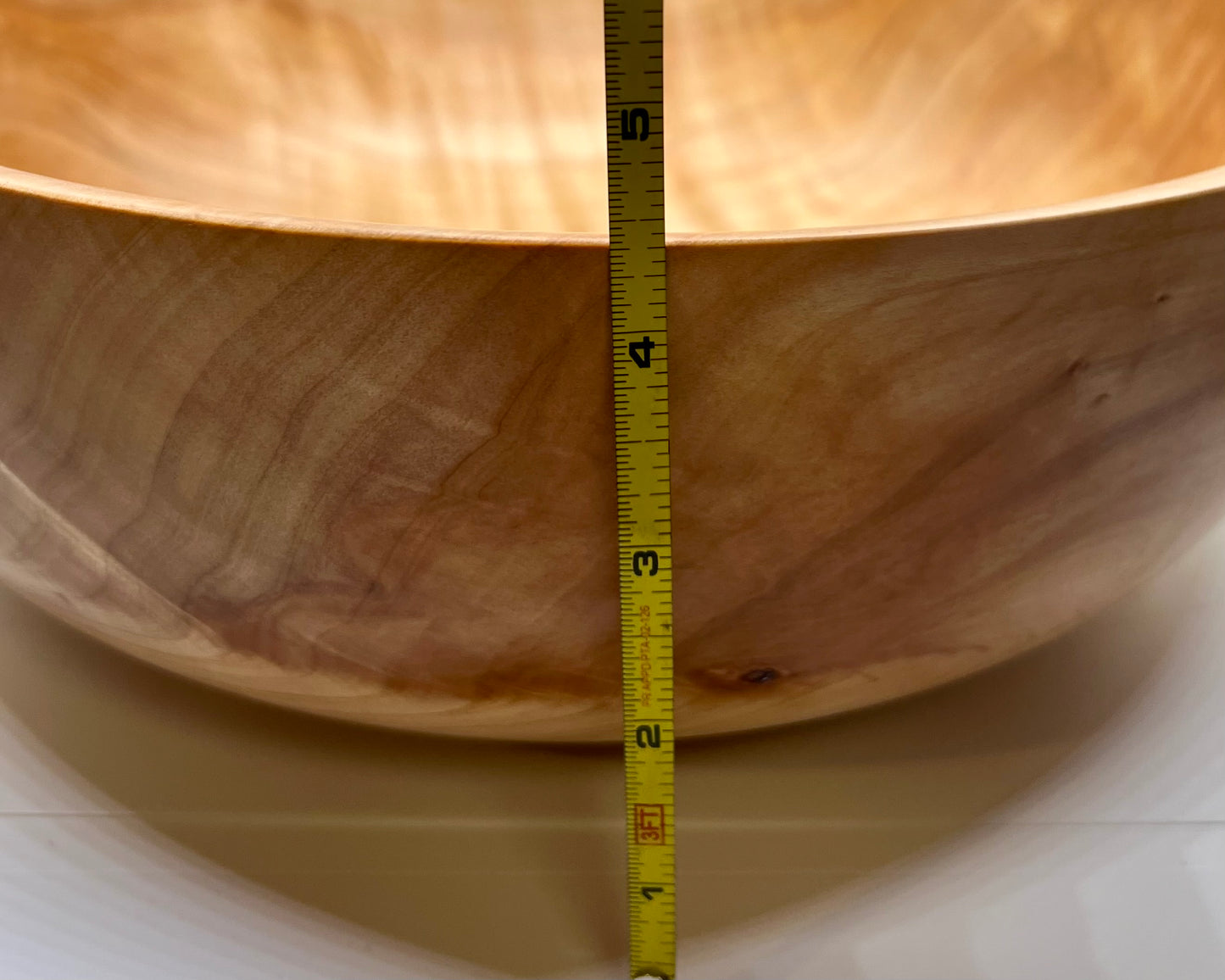 Hand Turned Curly Figured Maple Bowl Maple Accent Bowl Curly Quilted Figured Maple Decor Handmade Bowl Maple Center Piece