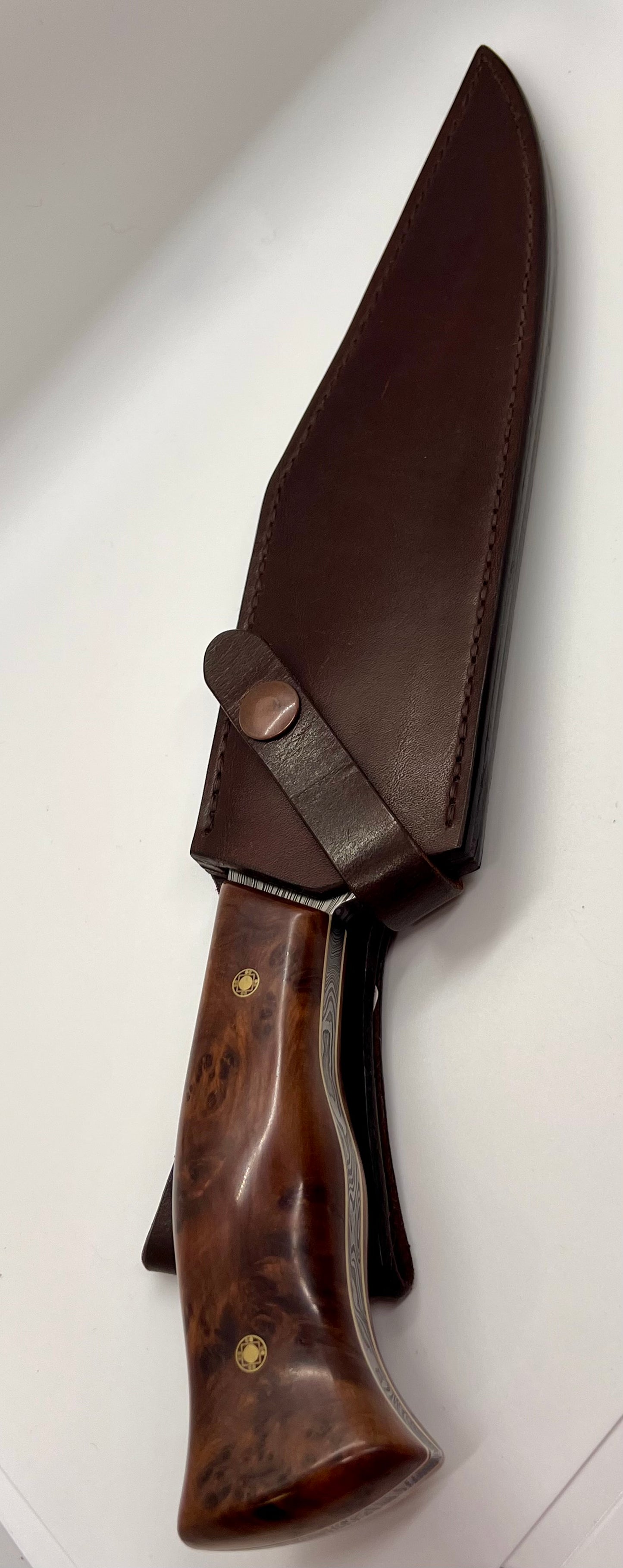 Hand Forged Damascus 1080 15N20 Knife
