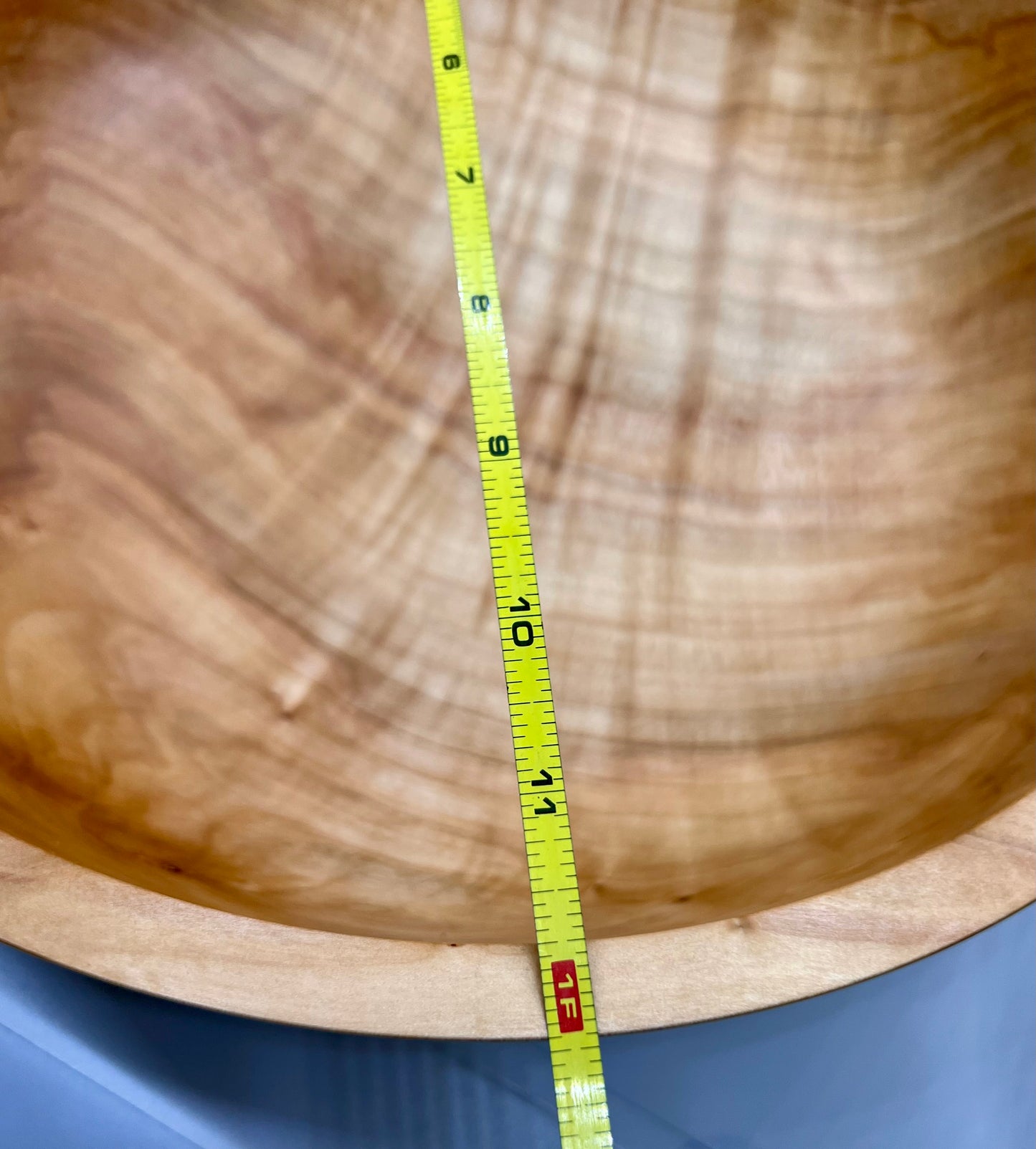 Hand Turned Curly Figured Maple Bowl Maple Accent Bowl Curly Quilted Figured Maple Decor Handmade Bowl Maple Center Piece