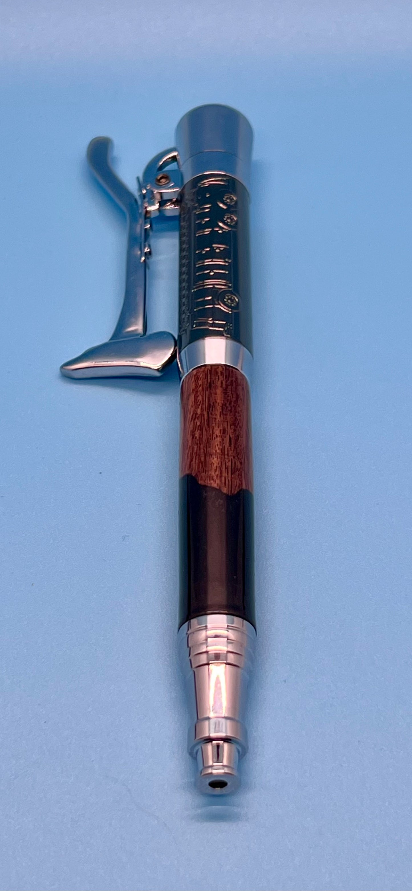 Firefighter Click Pen with Cocobolo and Black Resin