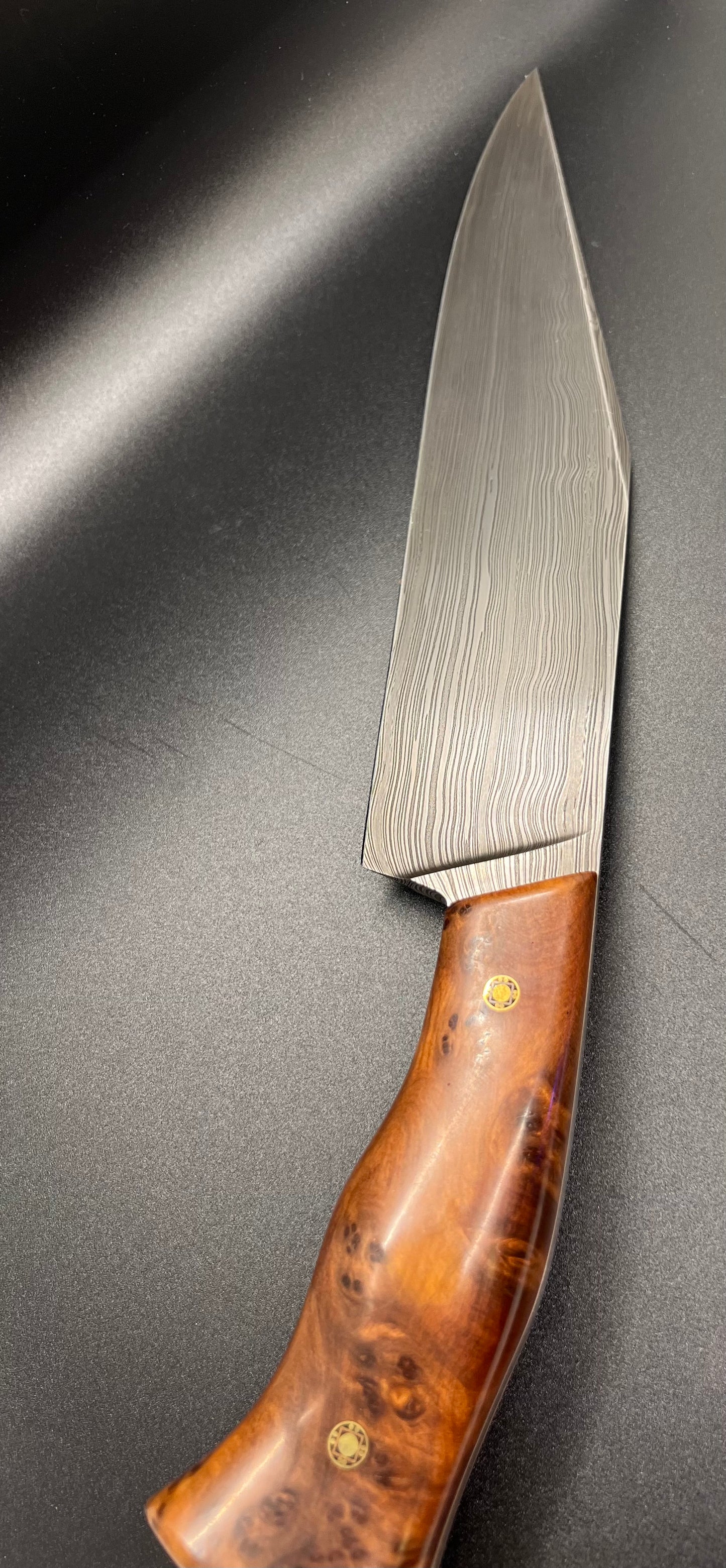 Hand Forged Damascus 1080 15N20 Knife