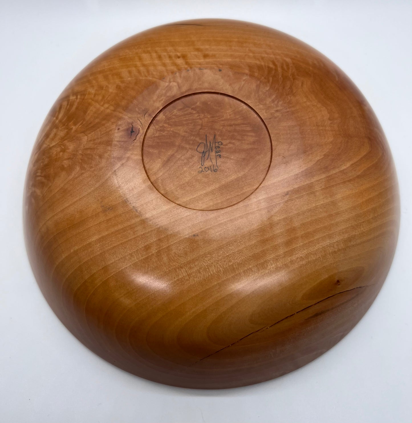 Hand turned Bradford Pear Bowl