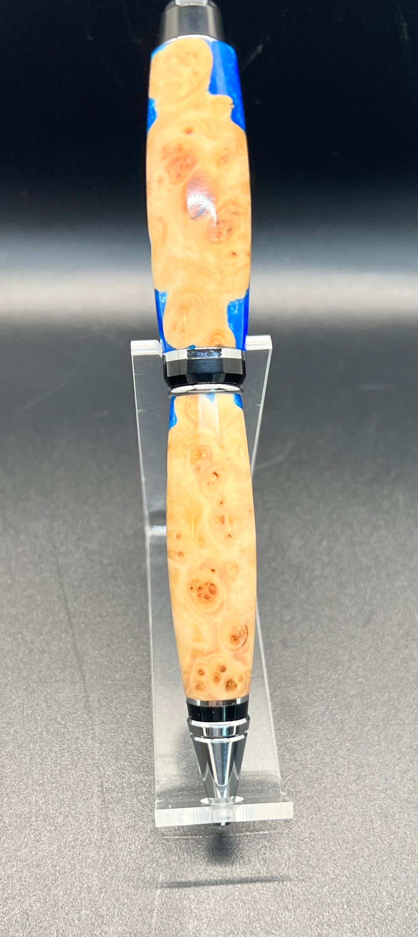 Ultra Cigar Twist Pen encased with Blue resin