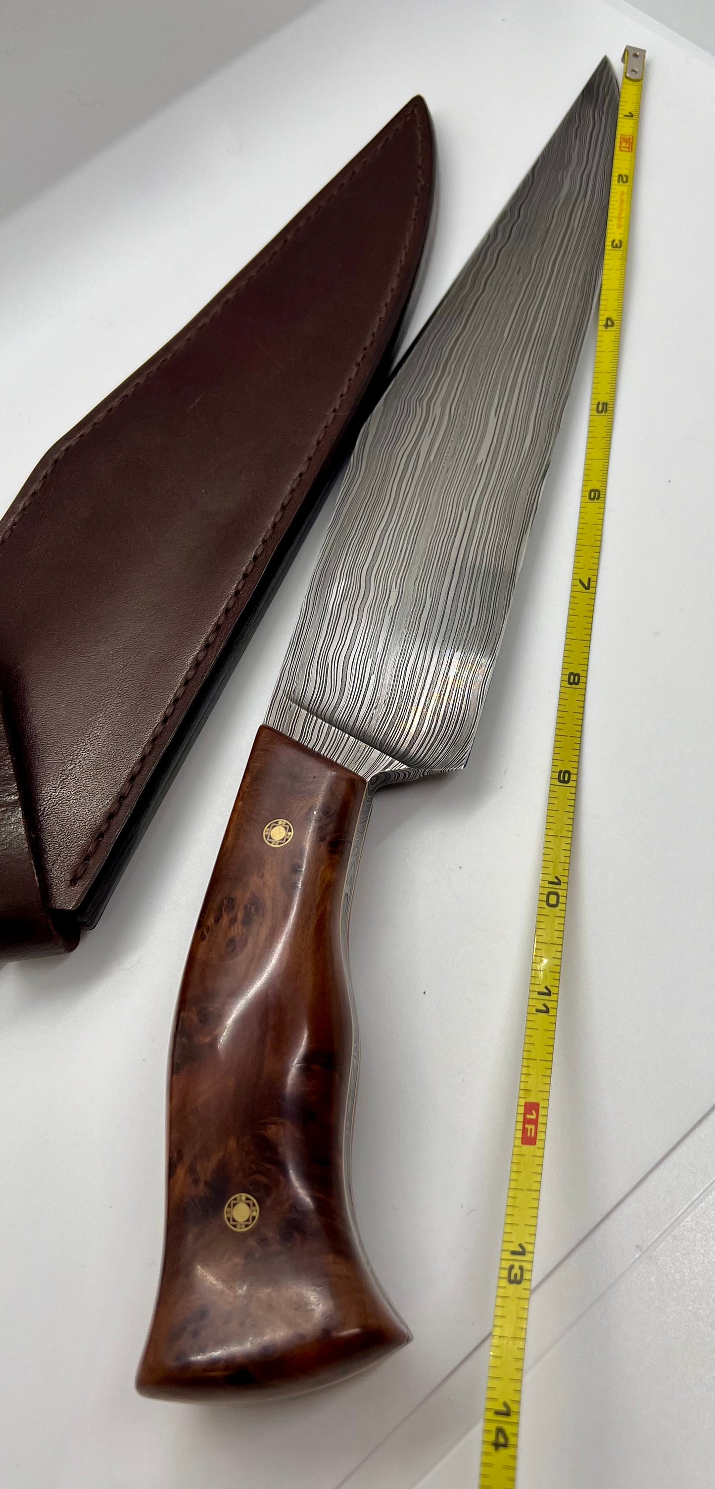 Hand Forged Damascus 1080 15N20 Knife