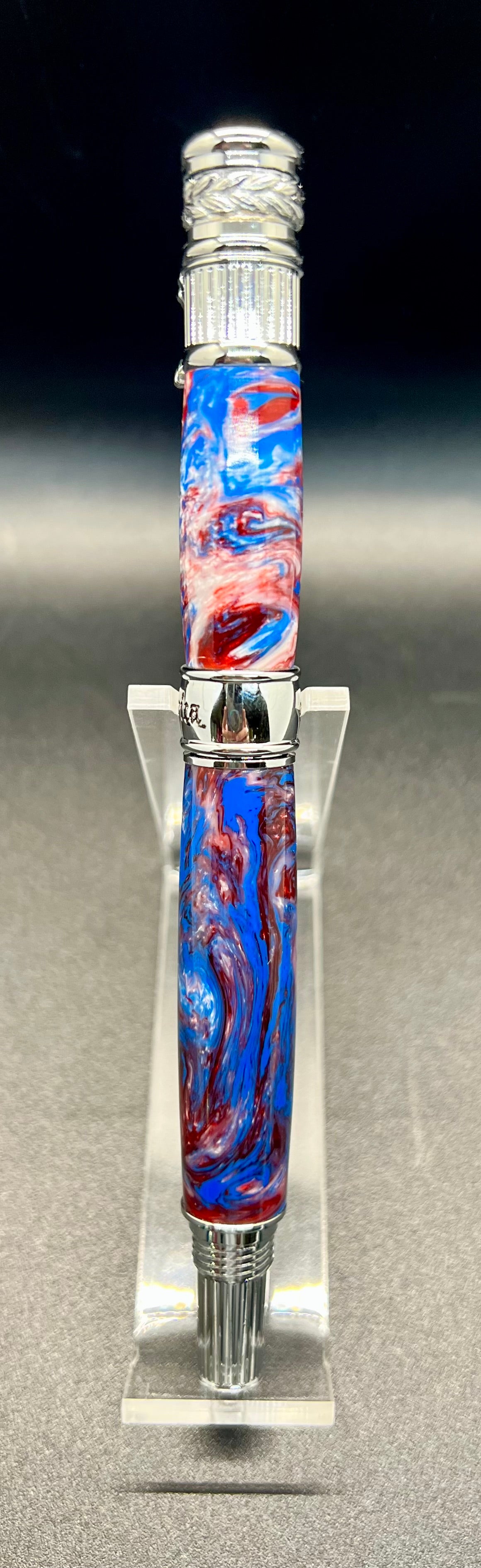 Patriotic Pen Red,White,& Blue acrylic barrel