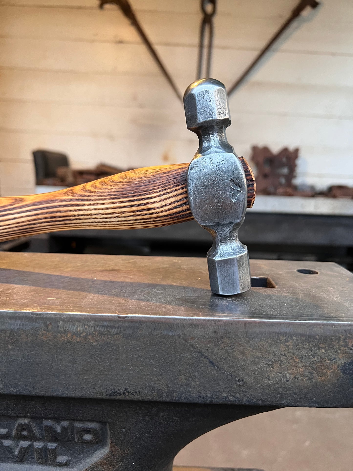 Blacksmith Ball Peen Hammer 4140 Steel