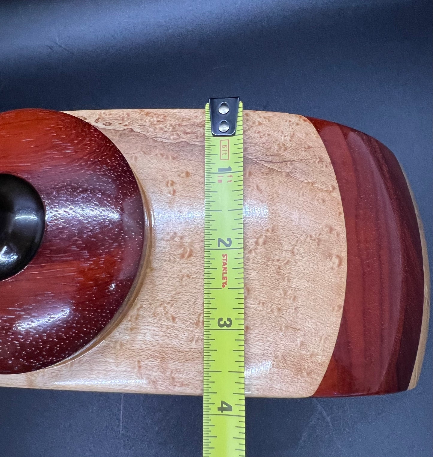 Birdseye Maple and Bloodwood Winged floating lidded box