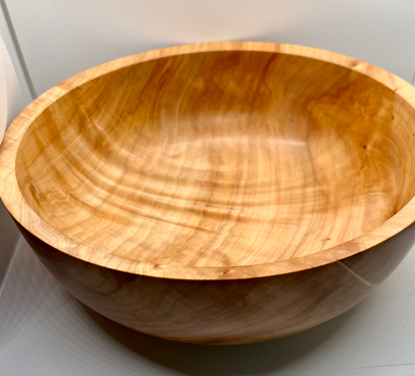 Hand Turned Curly Figured Maple Bowl Maple Accent Bowl Curly Quilted Figured Maple Decor Handmade Bowl Maple Center Piece
