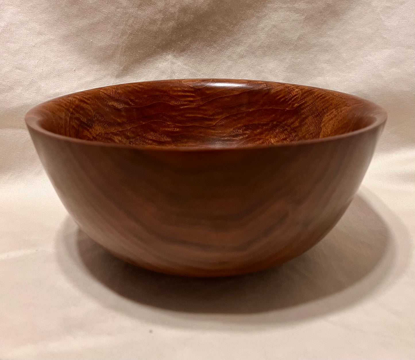 Hand Turned Walnut Dish Curly Walnut Decor Figured Walnut Wood Accent Handmade