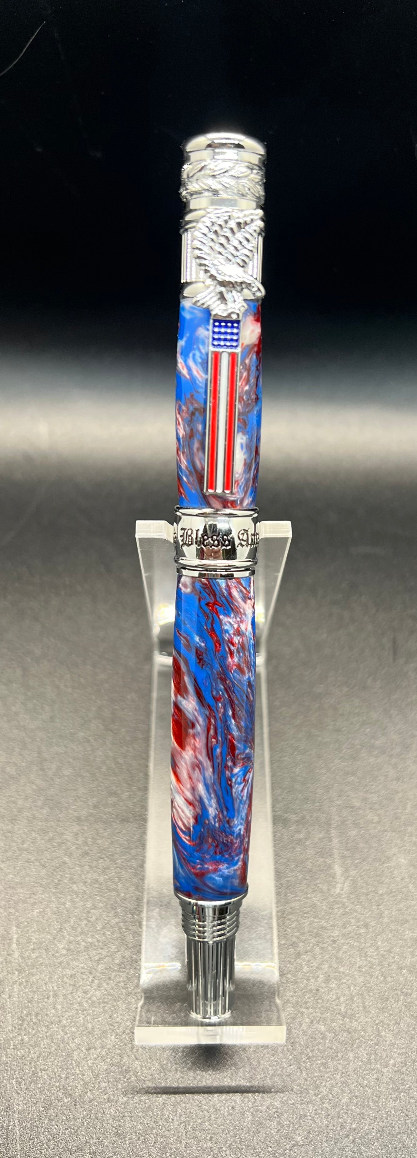 Patriotic Pen Red,White,& Blue acrylic barrel