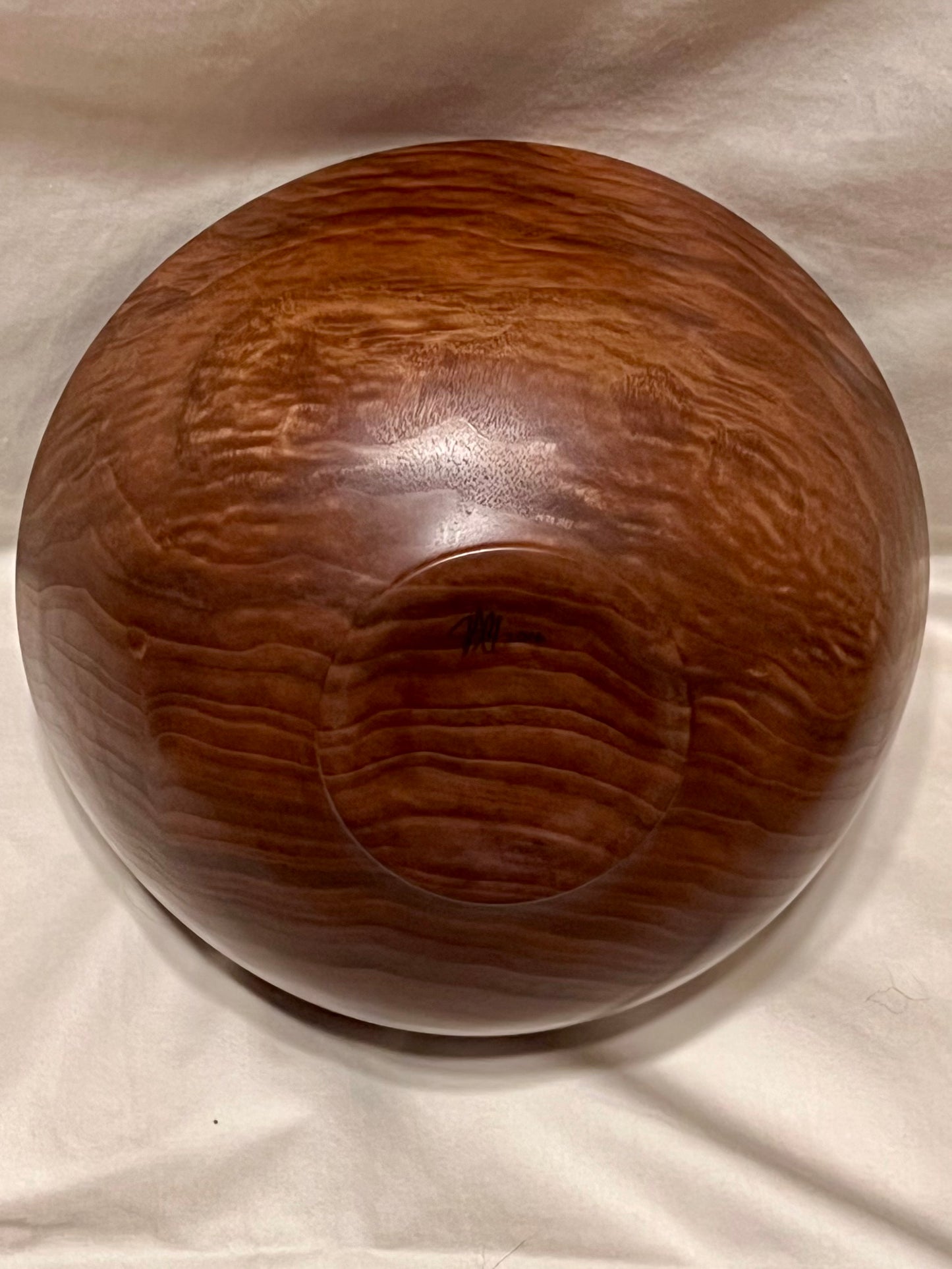 Hand Turned Walnut Dish Curly Walnut Decor Figured Walnut Wood Accent Handmade