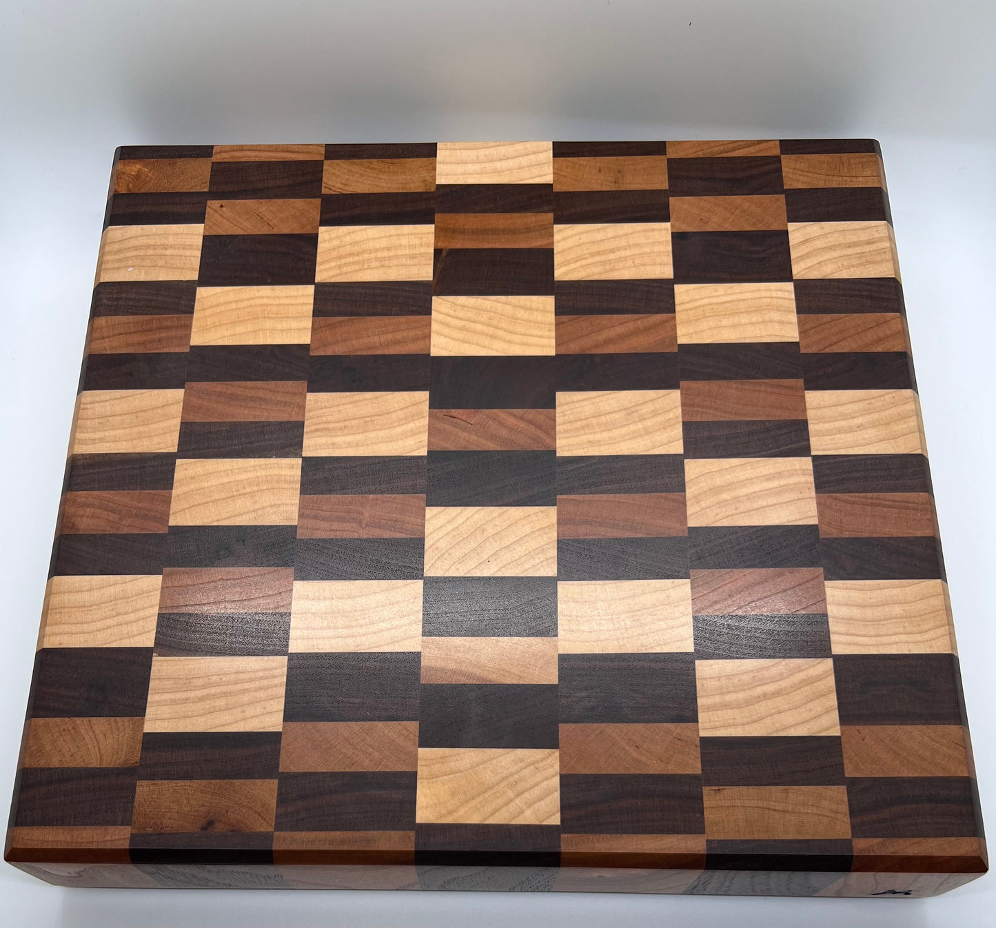 End Grain Cutting Board Walnut Maple Cherry Butcher Block Wood Cutting Board