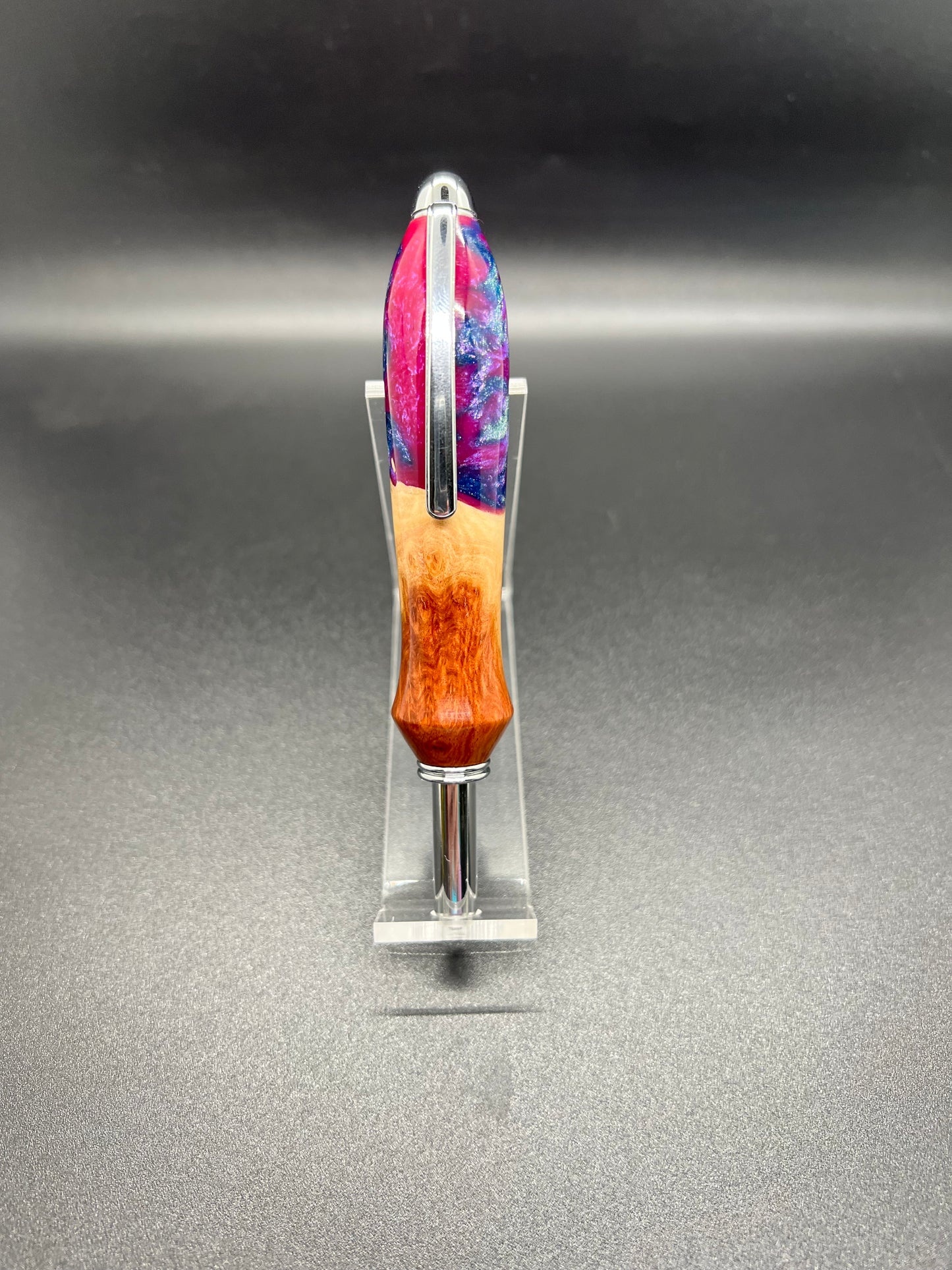 Seam ripper-Single-Mallee Burl-Magenta and Purple colored Resin