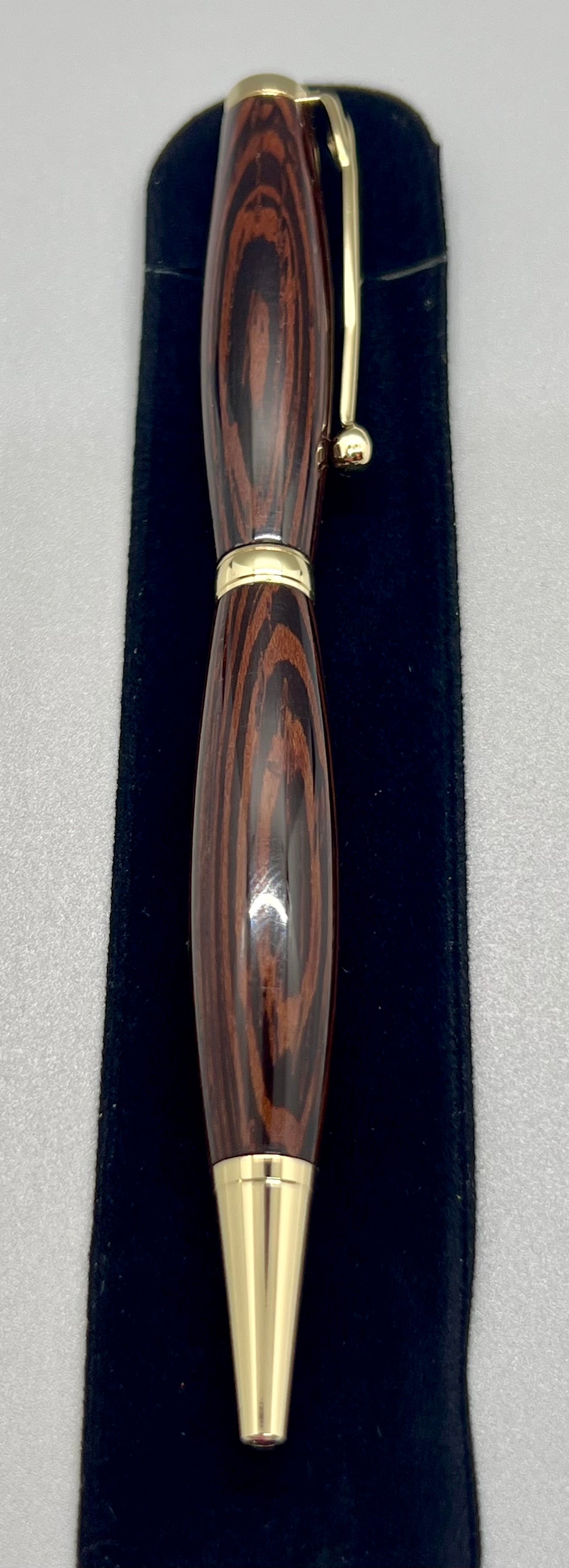 Wenge Funline Pen with Gold accents