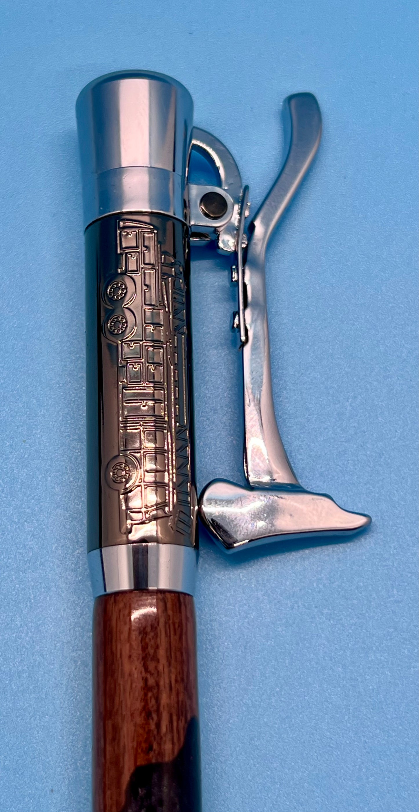Firefighter Click Pen with Cocobolo and Black Resin
