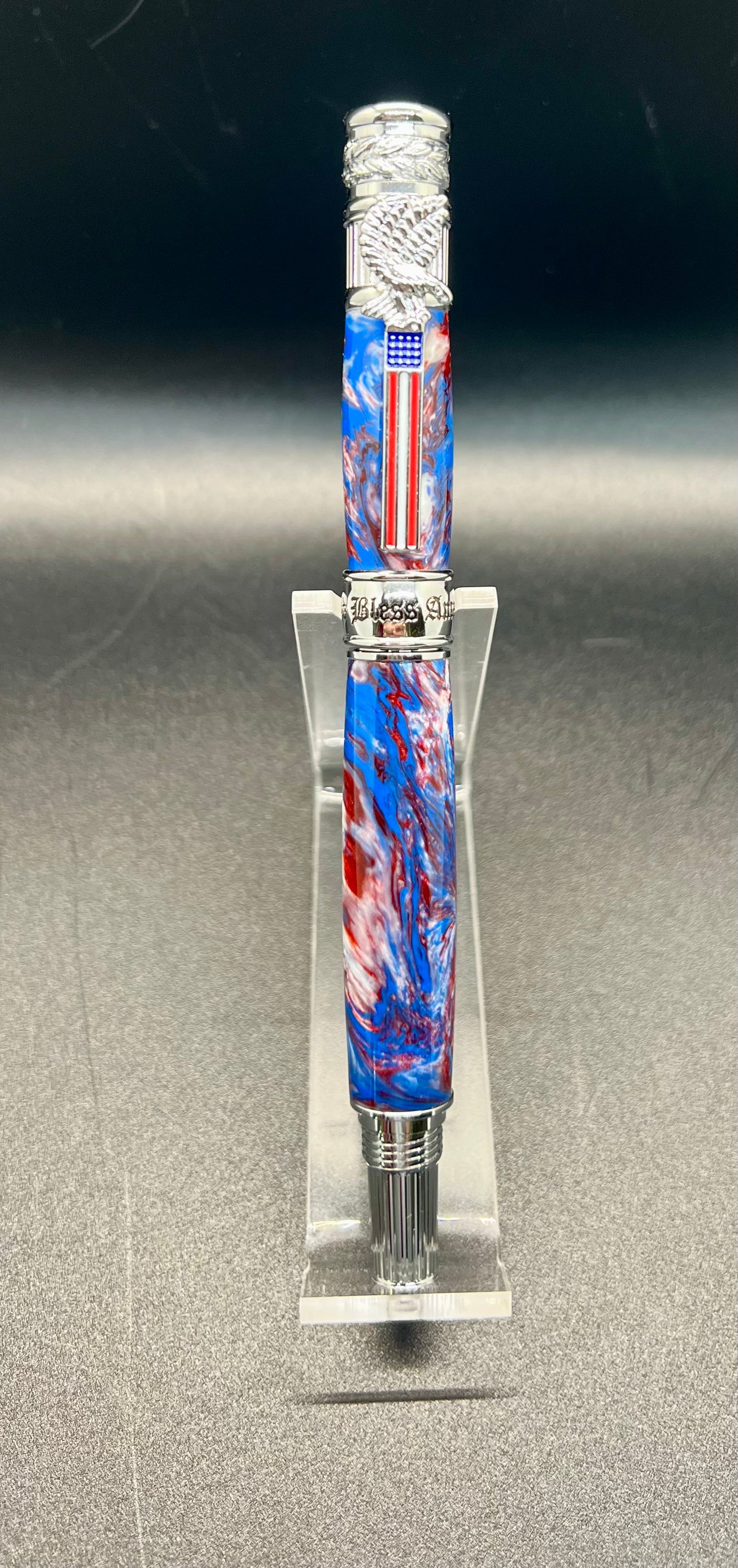 Patriotic Pen Red,White,& Blue acrylic barrel
