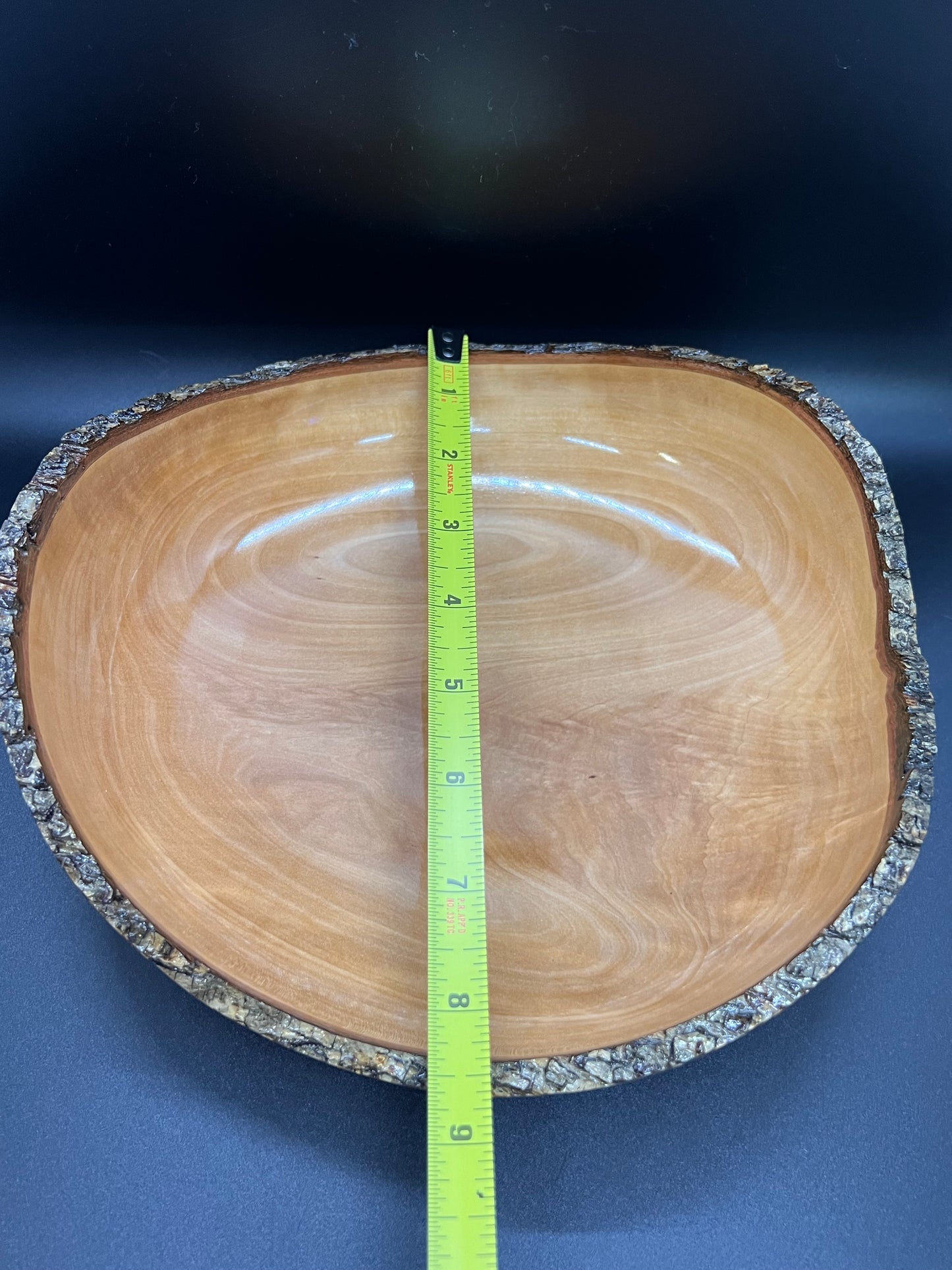 Hand turned Bradford Pear Bowl Live Edge Bowl