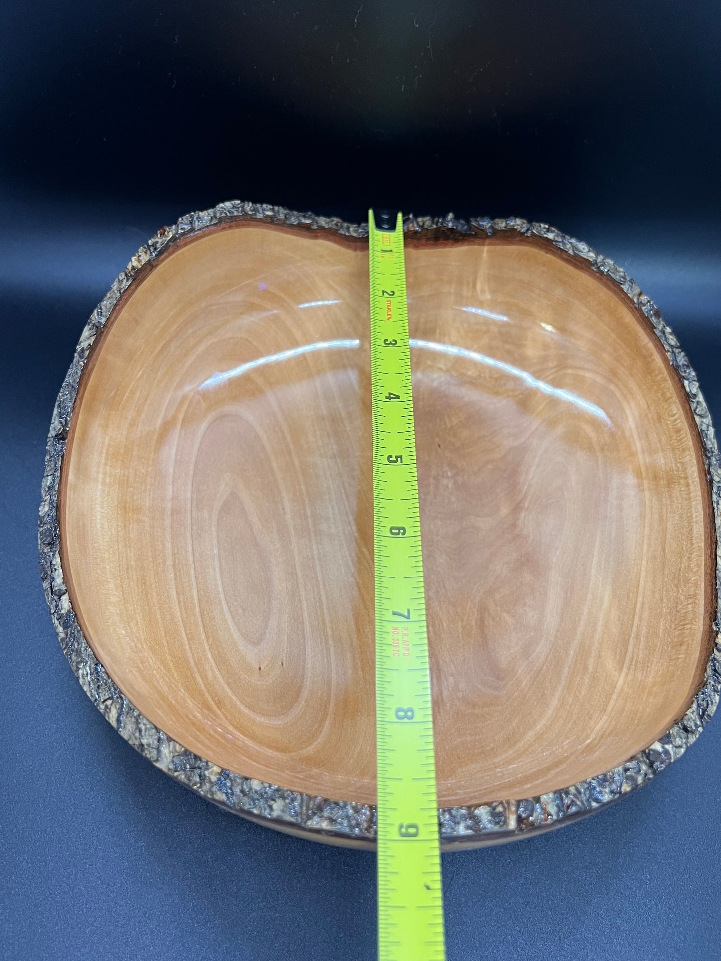 Hand turned Bradford Pear Bowl Live Edge Bowl